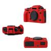 Soft Silicone Red Camera Case Armor Skin Body Cover Protector for Fujifilm X-T4 XT4 Mirrorless Camera, Red, Skin body cover case view 2