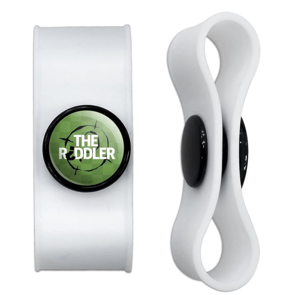 GRAPHICS & MORE The Riddler Logo Headphone Earbud Cord Wrap - Charging Cable Manager - Wire Organizer Set of 2 - White