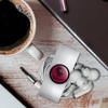 GRAPHICS & MORE Mortal Kombat Fatality Logo Headphone Earbud Cord Wrap - Charging Cable Manager - Wire Organizer Set of 2 - White view 3