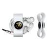 GRAPHICS & MORE Mortal Kombat Klassic Logo Headphone Earbud Cord Wrap - Charging Cable Manager - Wire Organizer Set of 2 - White view 2