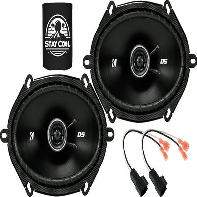 KICKER Speakers 6X8 inch for Ford Edge 2011-2014 Upgrade Kit - Pair of DS Series with Harness, Coaxial Car Audio Front or Rear Door Speaker DSC680, 43DSC6804