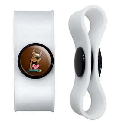 GRAPHICS & MORE Scooby-Doo Headshot Headphone Earbud Cord Wrap - Charging Cable Manager - Wire Organizer Set of 2 - White
