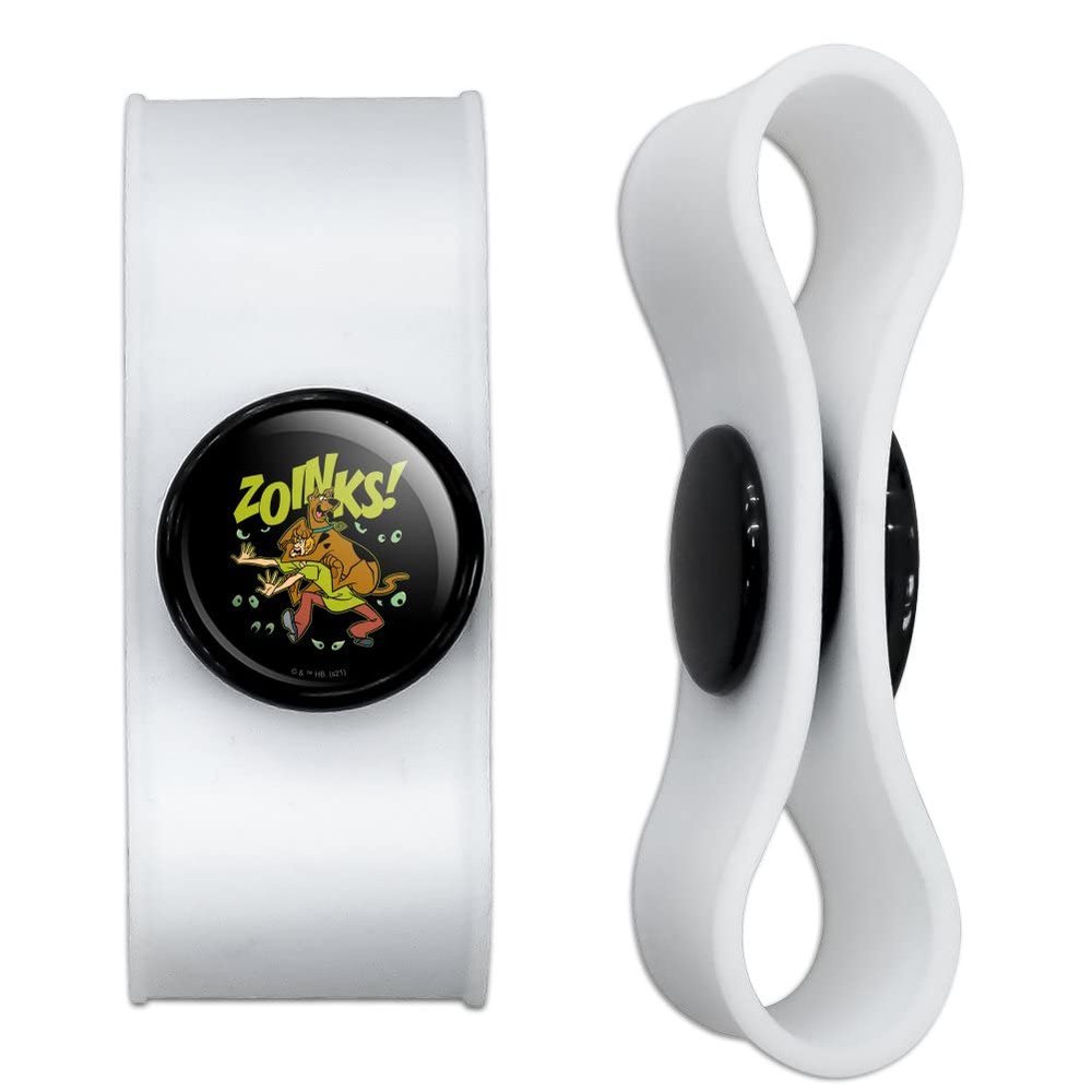GRAPHICS & MORE Scooby-Doo Zoinks Eyes Headphone Earbud Cord Wrap - Charging Cable Manager - Wire Organizer Set of 2 - White