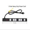 Opentron 10-Pack OT16063 Heavy Duty Metal Surge Protector Power Strip with Mounting Parts 6 White Outlets 3 Feet Power Cord view 4