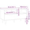 vidaXL Engineered Wood TV Stand - Gray Scandinavian Style - Robust Cabinet with Ample Storage - Easy Assembly and Maintenance view 3