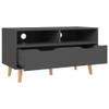 vidaXL Engineered Wood TV Stand - Gray Scandinavian Style - Robust Cabinet with Ample Storage - Easy Assembly and Maintenance view 4
