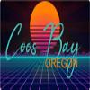 Coos Bay Oregon 2 X 1.25-Inch Vinyl Decal Stiker Retro Neon Design view 1