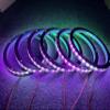 6PCS 12" Car LED Speaker Decorative Light Kit Dream Color Chasing Flow Series Spacer Ring Light Bluetooth App Controlled (6) view 4