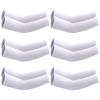 SATINIOR 6 Pairs Arm Sleeves for Kids, Compression Arm Sleeve for Basketball Football Baseball Youth Boy Girl Sports(White) view 1