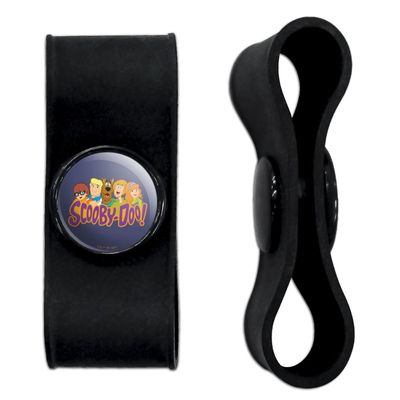 GRAPHICS & MORE Scooby-Doo Gang Headphone Earbud Cord Wrap - Charging Cable Manager - Wire Organizer Set of 2 - Black