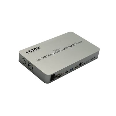 XOLORspace TW23 2x3 4K 60HZ HDMI Video wall controller TV wall processor (one HDMI input and 6 HDMI outputs) with USB media player