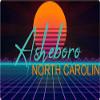 Asheboro North Carolina 2 X 1.25-Inch Vinyl Decal Stiker Retro Neon Design view 1