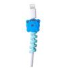 Ruluti Charger Data Cable Holder Animal Cable Protectors USB Cable Saver Silicone Flexible Wire Protectors Cable Organizer Management, Blue view 3