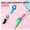Ruluti Charger Data Cable Holder Animal Cable Protectors USB Cable Saver Silicone Flexible Wire Protectors Cable Organizer Management, Blue view 4