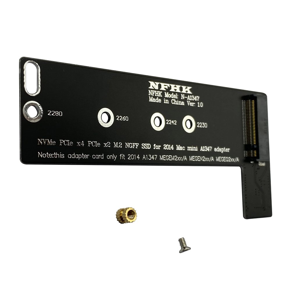 BestParts M.2 NGFF M-Key NVME SSD Convertor Card Replacement for Mac mini Late 2014 A1347 MEGEN2 MEGEM2 MEGEQ2