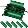 Flemoon [6 Pack] Outdoor Extension Cord Safety Cover with Waterproof Seal, Weatherproof Electrical Connection Box to Protect Outdoor Outlet, Plug, Socket, Christmas Holiday Decoration Light, Green view 1