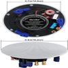 Herdio 320 Watts 2 Way Flush Mount in Ceiling Speakers 4 Inches for Kitchen,Living Room,Office 4 Speakers view 3