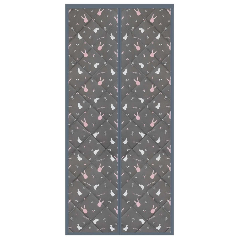 XYXH Magnetic Thermal Insulated Door Curtain 43x98in, Winter Stop Draft Keep Cold Out Door Cover, Waterproof Easy to Install, for Air Conditioner Heater Room/Kitchen