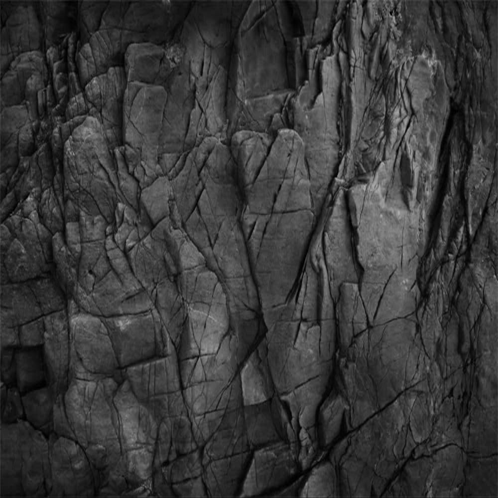Yeele 12x6ft Black Grey Concrete Wall Backdrop Abstract Stone Wall Photo Backdrop Grunge Old Cement Wall Photography Background Man Kids Portrait Photo Booth Shooting Vinyl Wallpaper Studio Props