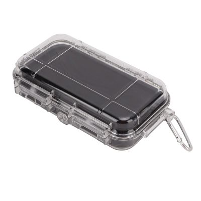 Alomejor Storage Box, Compact EDC Case with Anti-Skid Rubber Pad ABS Plastic Impact-Resistant for Camping Hiking Water Sports Enthusiasts