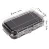 Alomejor Storage Box, Compact EDC Case with Anti-Skid Rubber Pad ABS Plastic Impact-Resistant for Camping Hiking Water Sports Enthusiasts view 3