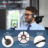 MAIRDI Wireless Headset with Microphone for PC, 5.2 Bluetooth Headset with Mic Noise Canceling for Truck Driver Office Call Center, 40H Play Time, Bluetooth Phone Headset for Teams Skype Zoom Jabber view 3