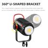 AMBITFUL Aurora Series EF200 200W LED Video Light 5600K LED Continuous Lighting,CRI 95+ / TLCI 97+,Built-in APP,79000lux@ 1m, Bowens Mount for YouTube Video, Studio Portrait, Wedding view 2