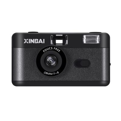 B10 Reusable 35mm Film Camera Use 135/35mm Film (2436mm), Creative Gifts Vintage Film Camera with Flash, for Kids and Adults (Black)