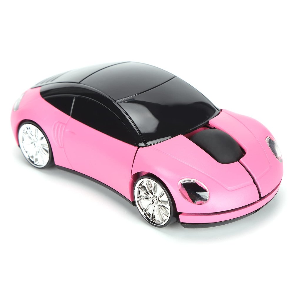 2.4G Mouse Car Mouse, Mouse Car Shape Ergonomic Optical Cordless Mice with USB Receiver Mause for PC Office Laptops, Gifts for Kids Friends Boy Girls()