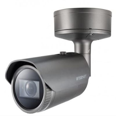 Hanwha PNO-A6081R 2mp IR Outdoor WDR POE Network Bullet Camera with 4.38~9.33mm(2.13x) Motorized varifocal Lens, RJ45 Connection
