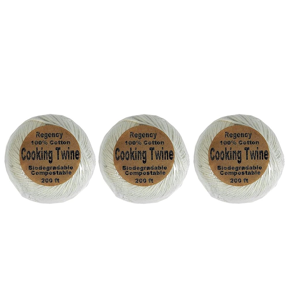 Regency Wraps Butchers Cooking Twine 200ft Ball, 100% Cotton Pack of 3