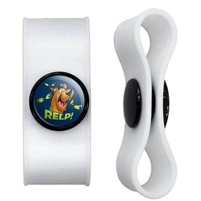 GRAPHICS & MORE Scooby-Doo Relp! Headphone Earbud Cord Wrap - Charging Cable Manager - Wire Organizer Set of 2 - White