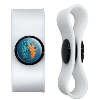 GRAPHICS & MORE Scrappy Dappy Doo Headphone Earbud Cord Wrap - Charging Cable Manager - Wire Organizer Set of 2 - White