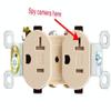 Spy Camera Wall Outlet HD 1080P Ivory view 2