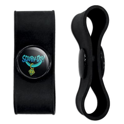 GRAPHICS & MORE Scooby-Doo Collar Headphone Earbud Cord Wrap - Charging Cable Manager - Wire Organizer Set of 2 - Black