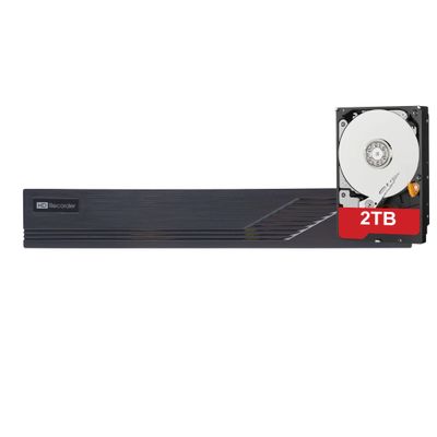 ACELEVEL 8 Channel DVR, NDAA Compliant, 5MP, 1xSATA, 8CH Multiformat Analog + 4CH IP Video Input, TVI/AHD/CVI (DVR with 2TB)