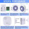 Motion Sensor Alarm,Wireless Driveway Alarm Indoor Home Security Business Detector Alert System -Monitor&Protect Property - 2 Receiver and 3 PIR Sensor-38 Chime Tunes view 3