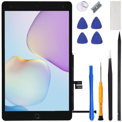 VDASO for iPad 9 (9th Generation) Screen Replacement 10.2 Inch Digitizer, for iPad 9th Gen 2021 A2602 A2603 A2604 A2605 Touch Glass Panel with Home Button, Repair Kit (Black)