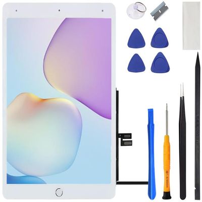 VDASO for iPad 9 (9th Generation) Screen Replacement 10.2 Inch Digitizer, for iPad 9th Gen 2021 A2602 A2603 A2604 A2605 Touch Glass Panel with Home Button, Repair Kit (White)