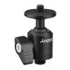 Andoer Mini Ballhead Adapter Camera Tripod Ball Head Mount Alumnum Alloy 1/4 Inch Screw Connector to 3/8 Inch Screw Connector view 4