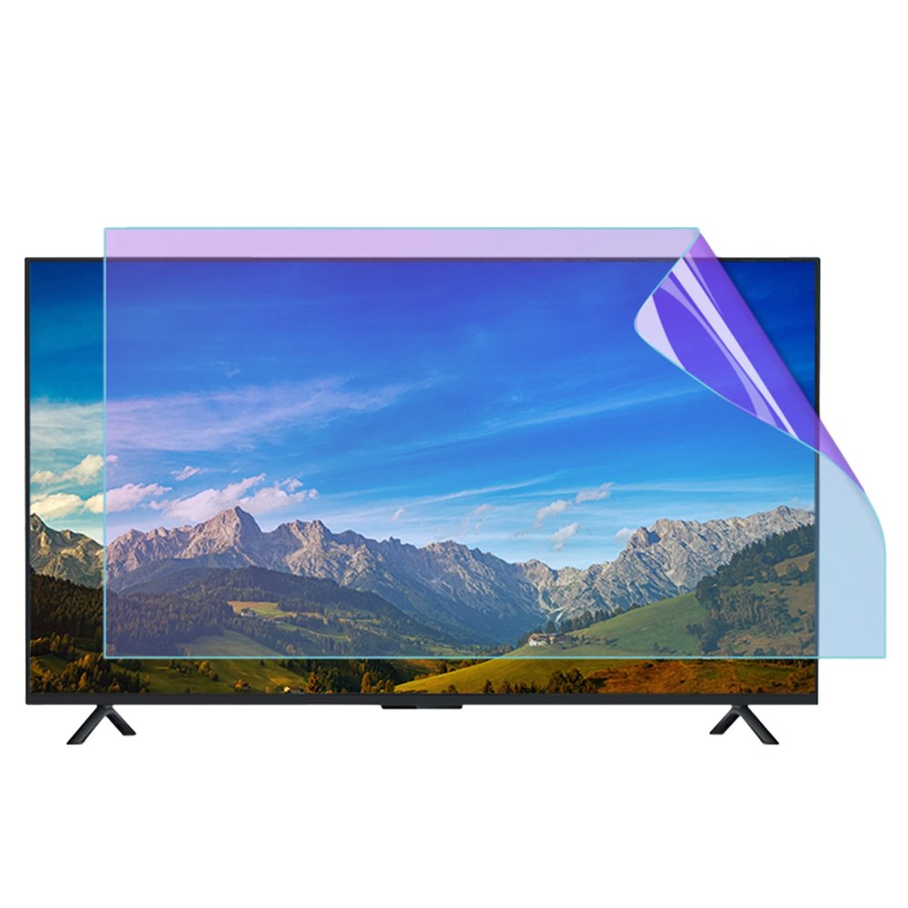 XRRX Anti-Blue Light TV Screen Protector, 32-75 Inch Anti-Scratch Screen Protector Film/Anti Glare Filter Relieve Eye Fatigue Easy to Install No Bubbles / 75in 1645x930mm