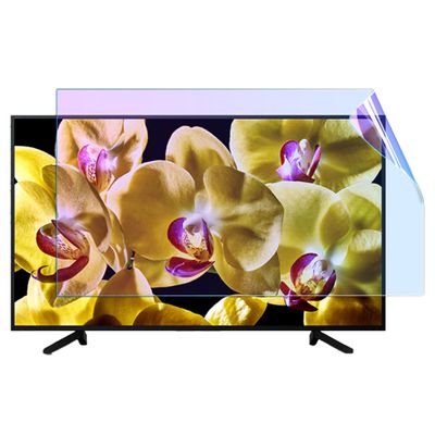 XRRX 32-75 Inch LCD Screen Protector, Anti Blue Light/Matte Anti Glare TV Screen Protector Film Anti Scratch 4-Sided Ring Glue Install / 55in 1221x689mm