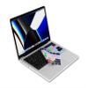 XSKN Silicone Keyboard Cover Skin for 2021 Apple MacBook Pro M1 Pro / M1 MAX Chip with Touch ID 14.2-inch Model A2442 16.2-inch Model A2485 (Shortcuts Final Cut Pro - US Version Keyboard) view 3