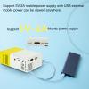Portable Projector Mini HD 1080P Movie Projector Outdoor Home Theater Video Projector Compatible with HDMI,USB,AV, Headphones Interfaces Support 5V-2A Mobile Power Supply,Yellow view 4