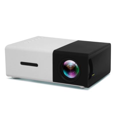 Portable Projector Mini HD 1080P Movie Projector Outdoor Home Theater Video Projector Compatible with HDMI,USB,AV, Headphones Interfaces Support 5V-2A Mobile Power Supply,Black