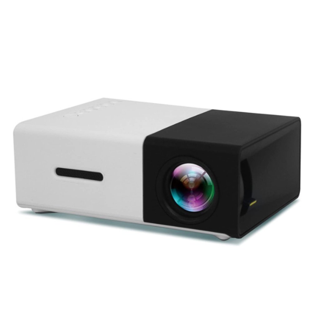 Portable Projector Mini HD 1080P Movie Projector Outdoor Home Theater Video Projector Compatible with HDMI,USB,AV, Headphones Interfaces Support 5V-2A Mobile Power Supply,Black