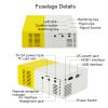Portable Projector Mini HD 1080P Movie Projector Outdoor Home Theater Video Projector Compatible with HDMI,USB,AV, Headphones Interfaces Support 5V-2A Mobile Power Supply,Black view 3