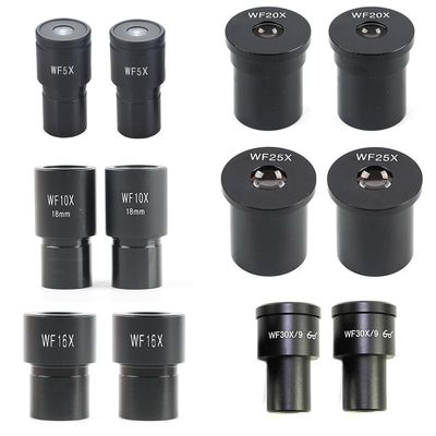 Microscope Accessories Biological Microscope Eyepieces WF5X WF10X WF16X WF20X WF25X WF30X 2pcs/Set Accessory Wide Angle Lens 23.2mm Diameter(WF16x-23.2mm)