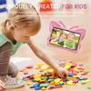 Simicoo Compatible with Samsug Galaxy Tab A8 10.5 X200 Kids Case Cute Butterfly Case with Stand for Kid Girl Light EVA Foma Rugged Shockproof Heavy Duty Kids Friendly Full Cover (Pink) view 3
