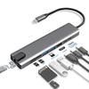 Multi Function HDMI-Compatible Hub Adapter USB Type C Hub 8 in 1 USB Hubs for MacBook Pro and Windows Laptops view 1